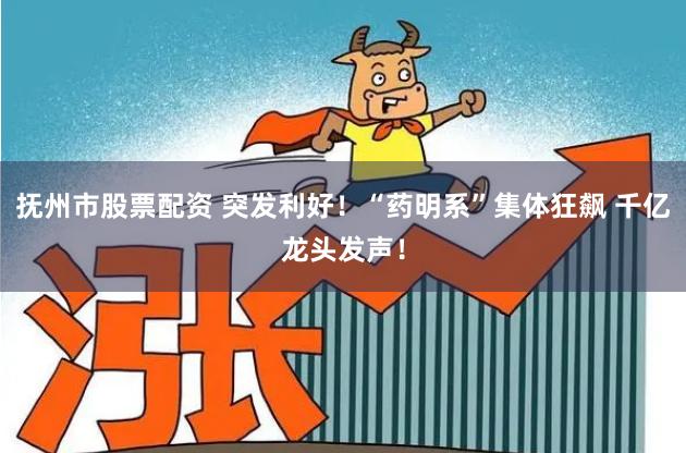 抚州市股票配资 突发利好！“药明系”集体狂飙 千亿龙头发声！