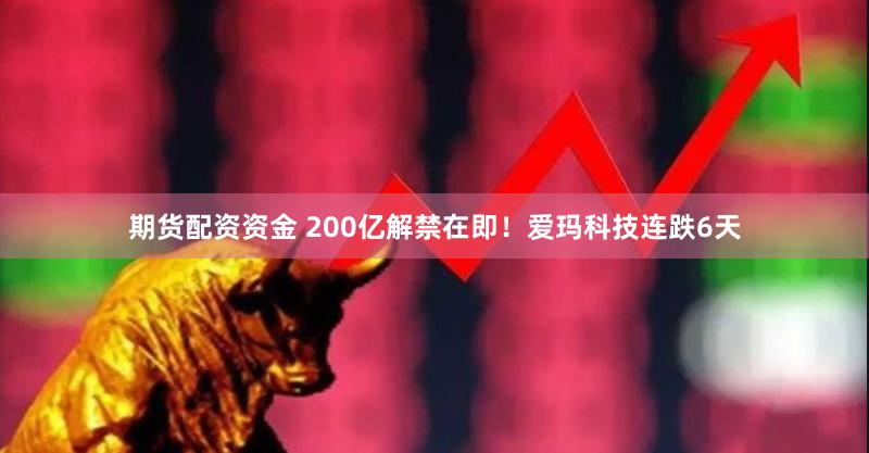 期货配资资金 200亿解禁在即！爱玛科技连跌6天