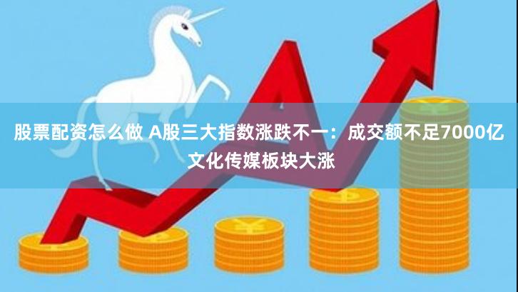 股票配资怎么做 A股三大指数涨跌不一：成交额不足7000亿 文化传媒板块大涨