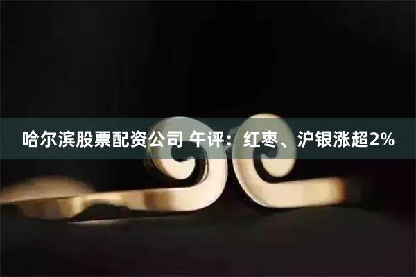 哈尔滨股票配资公司 午评：红枣、沪银涨超2%
